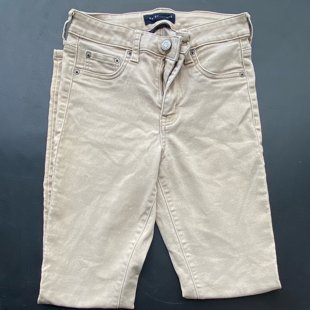 Aeropostale Tan High Rise Jeggings